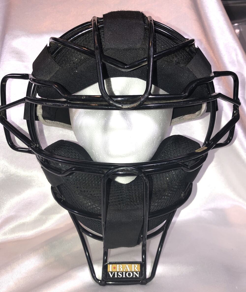 All-Star Delta Flex I-Bar Vision Catchers Mask Baseball Black Adjustable Harness